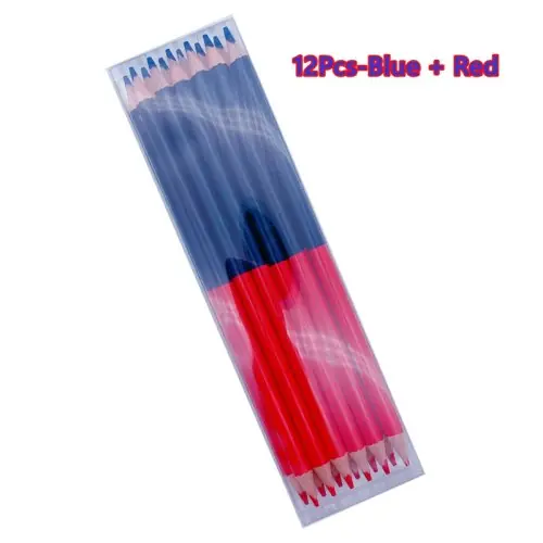 12 piezas-azul y rojo