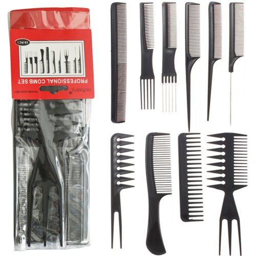 Imagen de Conjunto de Peines Profesionales Antiestáticos para Peluqueros: Desenredantes Multifuncionales para Cuidado y Estilo del Cabello