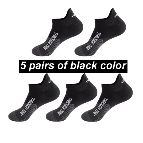 Bild von 5 Paare/los Frühling Sommer männer Sport Lauf Socken Schützende Knöchel Socken Dünne Atmungsaktive Deodorant Fitness Kurze Socken 38-44