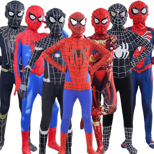 Immagine di Costume Spider-Man Miles Morales – Tuta Zentai per Bambini e Adulti