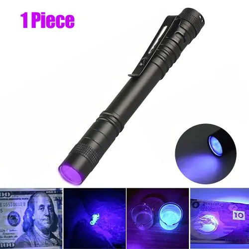 Image de Mini Lampe UV 395nm - Détecteur d'Urine Animaux & Minéraux