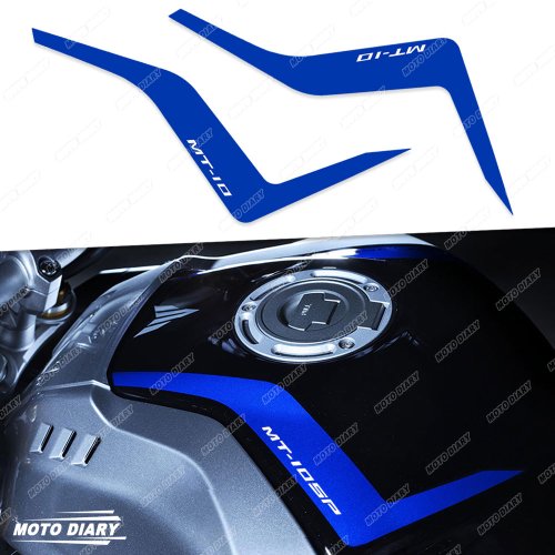 Immagine di Adesivi Serbatoio Moto MT10 - Stile Sportivo e Resistente