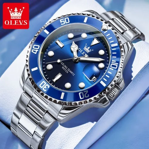 Zilver blauw