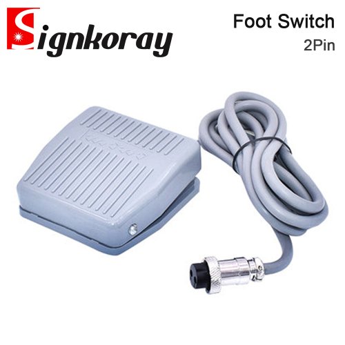 Imagen de SignkoRay interruptor de pie de Control momentáneo, Pedal de energía eléctrica para máquina de marcado láser