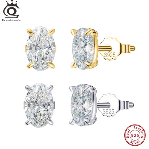 Imagen de Pendientes de Circonia Cúbica en Plata de Ley 925 para Mujer - Joyería Elegante y Brillante para Ocasiones Especiales