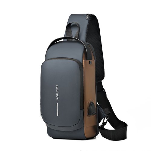 Afbeelding van Mode Heren Borsttas Heuptassen Hoge Kwaliteit Oxford Crossbody Tas Borstzak Anti-Diefstal Ontwerp Heren Handtas Schoudertas
