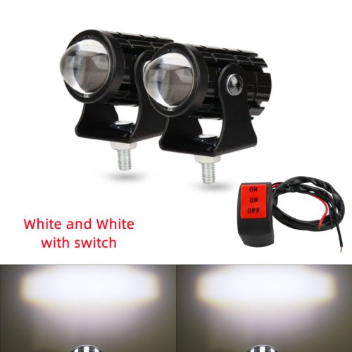 Immagine di Moto Mini Driving Light Dual Colo per faro ausiliario faretto lampada R ATV Scooter Moto fendinebbia accessori 12V