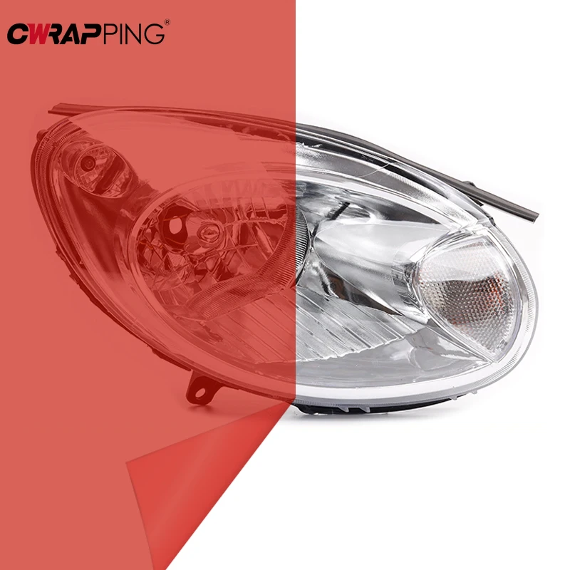 Zdjęcie Folia Samochodowa Czerwona Światła Samochodowe Światła Przeciwmgielne Reflektory Tylne Lampy Tint Vinyl Naklejka Arkusz Samochodowa Folia Pokrywa Uniwersalne Akcesoria Samochodowe