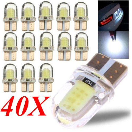 Image de Ampoules LED W5W T10 Blanches - Éclairage de Stationnement & Plaque
