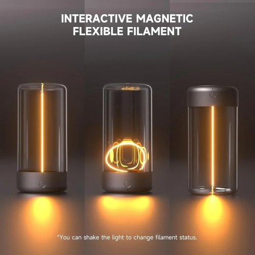 Image of Portable Quantum Wire Ambient Magnetic Light with Type-C Rechargeable Eye Protection Lamp for Bedroom, Study, Camping, and Gifts