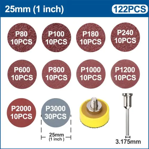 121pcs 1inch Set