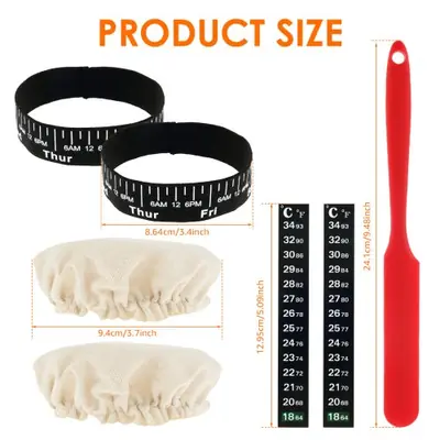 Image de Pot de Levain 900ml - Verre Transparent avec Couvercle