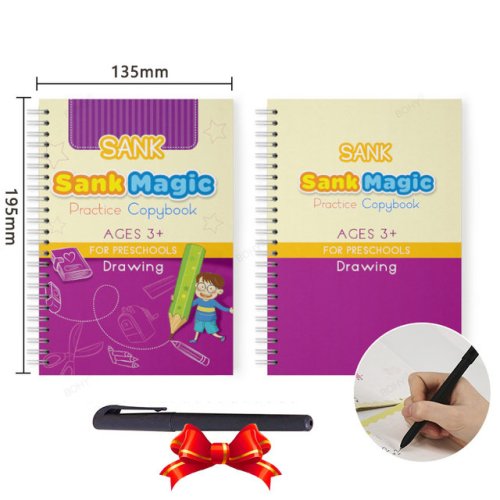 Afbeelding van Magisch Herbruikbaar Kalligrafieboek – 3D Schrift voor Kinderen