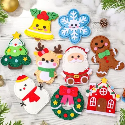 Image de Kit Couture Noël DIY - 9 Pièces pour Débutants