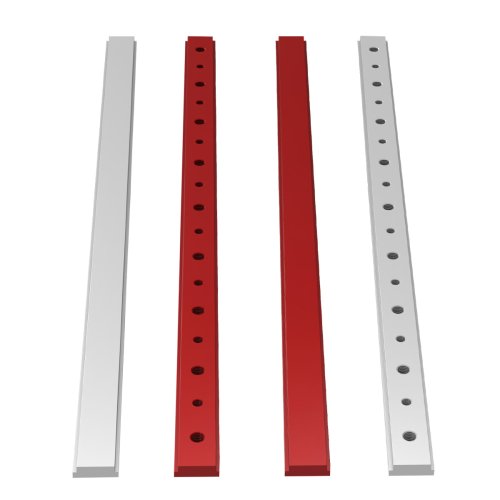 Image of 450mm Aluminum Alloy Miter Bar Slide with T-Slot Track Jig for Table Saw and Router - Precision Woodworking Guide System