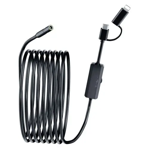 Image de Endoscope Flexible 8mm pour Smartphone - Inspection Automobile & Égouts
