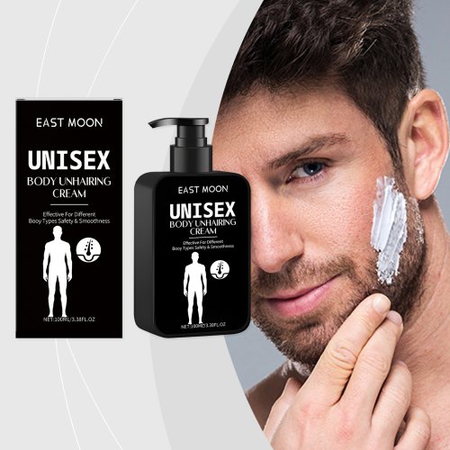 Imagen de Crema Depilatoria Natural con Efecto Inhibidor de Crecimiento Permanente para Zona Íntima, Axilas y Cuerpo – Suave, No Irritante e Indolora