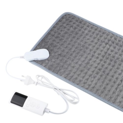 Imagen de Almohadilla Calefactora Eléctrica Caliente para Invierno - Manta Térmica para Cama, Oficina, Hogar y Camping, Calentador de Manos y Pies, Lavable, 60x30 cm, Compatible con 110V y 220V