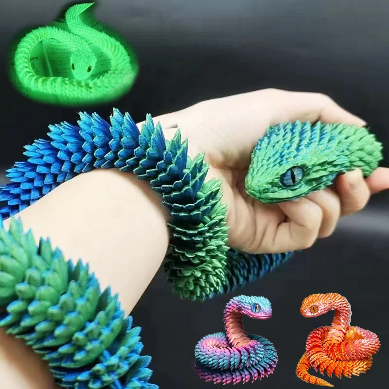 Imagen de Serpiente 3D Articulada – Juguete Realista y Decorativo