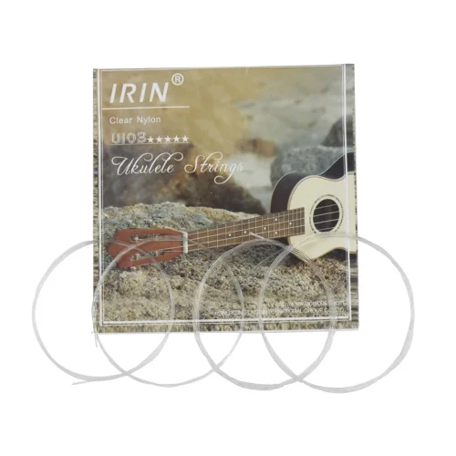 Bild von IRIN Professionelle Ukulele-Saiten, schwarz, durchsichtige Nylonsaiten, bunte Ukulele-Saiten, Zubehör für Saiteninstrumententeile