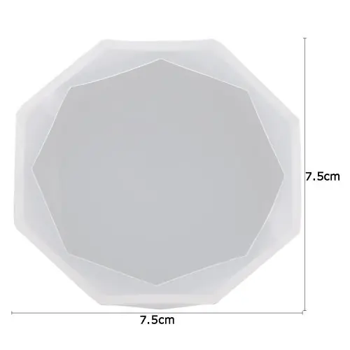 Image de Moules en Silicone pour Résine Époxy - Carré & Ronde