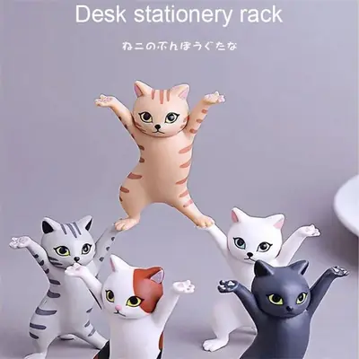 Image de Chaton Enchanteur - Décoration de Bureau en Capsule (5 Pièces)