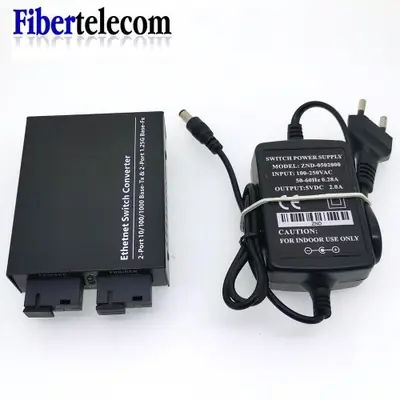 Image de Convertisseur Fibre Optique Gigabit 2xRJ45 + 2xSC