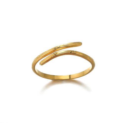 Imagen de Anillos Geométricos Minimalistas en Acero Inoxidable Dorado