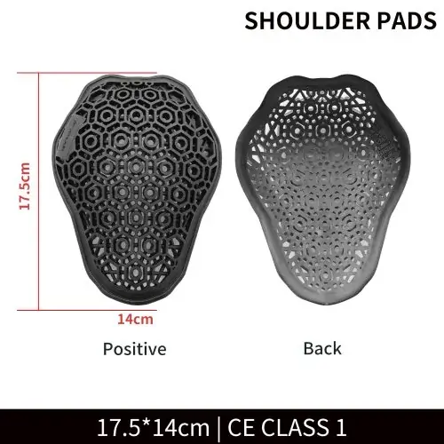 Zwart schouder pads