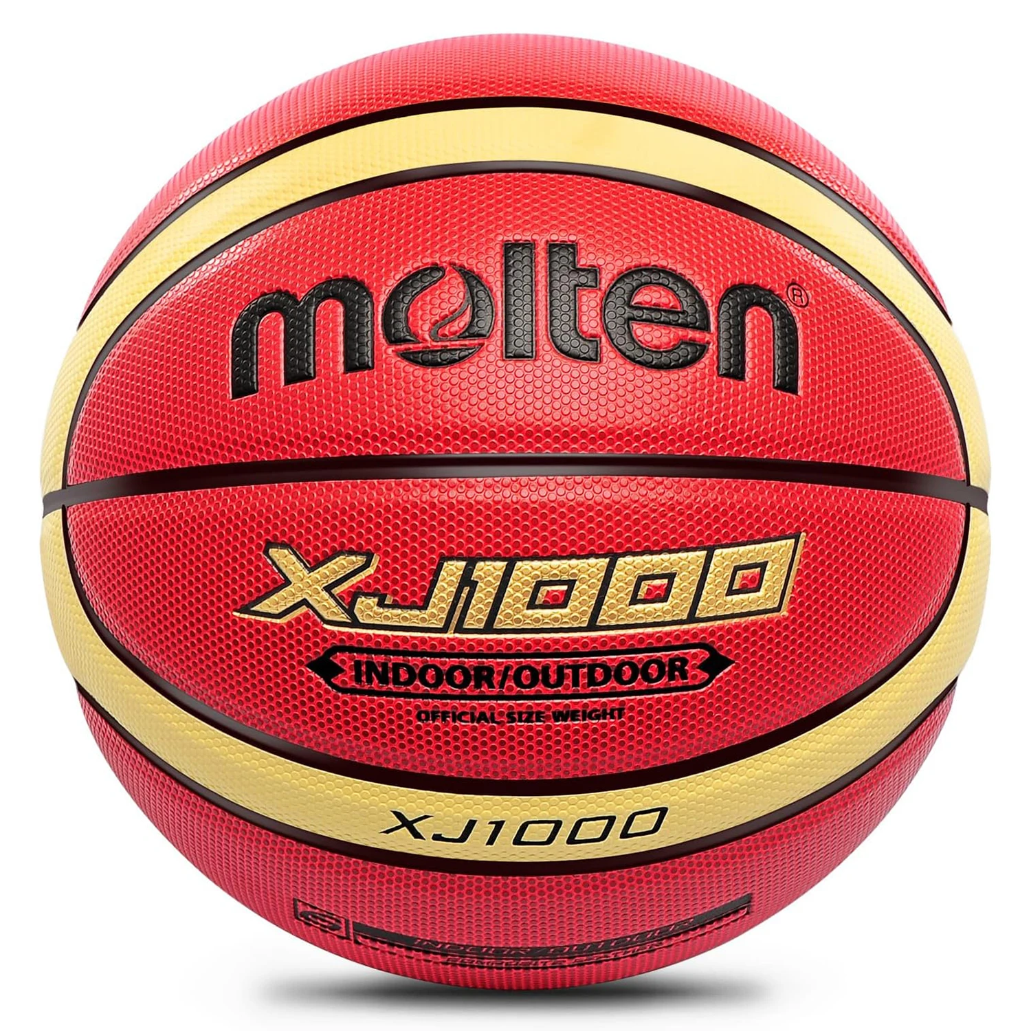 Imagen de Baloncesto Molten XJ1000 Talla 6-7: Pelota de Cuero PU Resistente para Entrenamiento Interior y Exterior