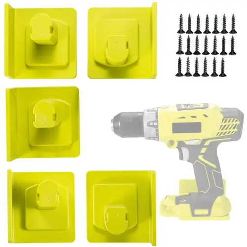 Image de Support Mural 5-15 Pièces pour Outils Électriques & Batteries Ryobi 18V