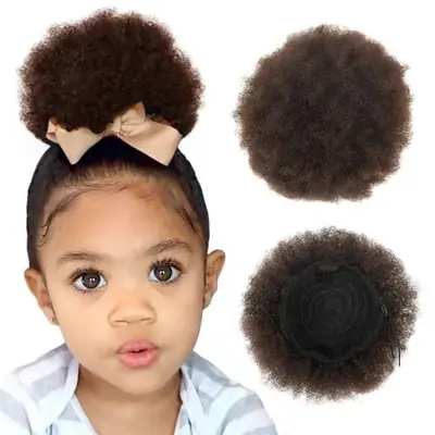 Image de Chignon Afro Bouffant 12 Pouces - Extension Synthétique Crépue