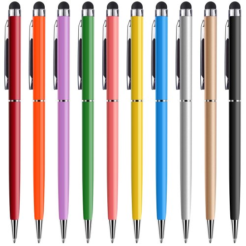 Afbeelding van 10 stuks universele stylus pen voor tablet en smartphone – Capacitieve schermaanraakpen met precisie voor iPhone, iPad, Samsung, Xiaomi en andere Android-apparaten