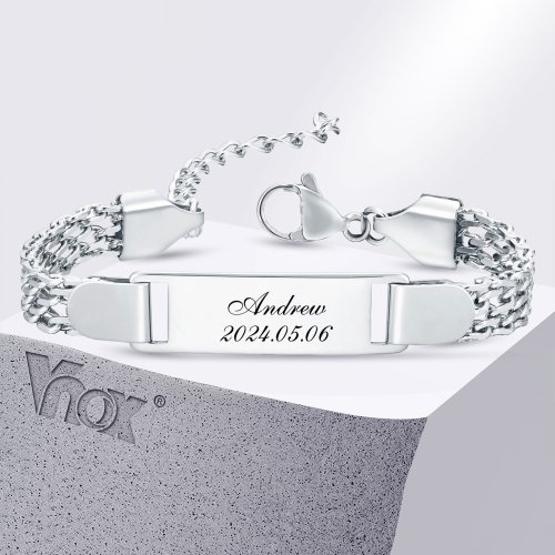 Imagen de Pulseras Personalizadas para Bebés con Nombre y Fecha