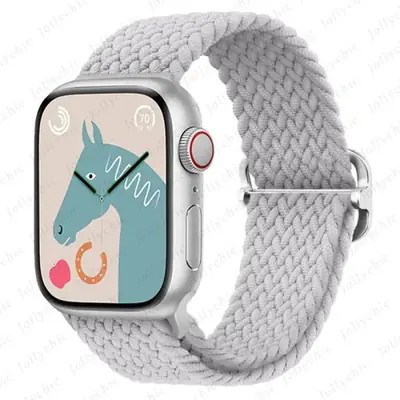 Image de Bracelet Tressé Élastique pour Apple Watch