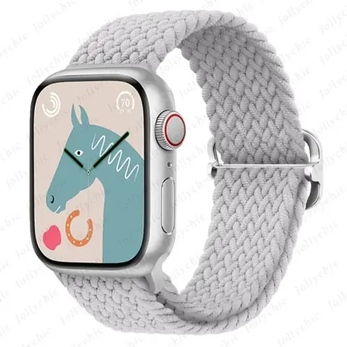 Image de Bracelet Tressé Élastique pour Apple Watch