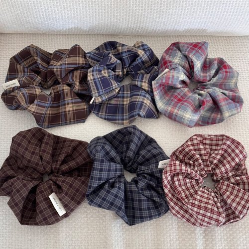 Zdjęcie Elastyczna gumka do włosów w stylu retro z kokardą – koreańskie scrunchies vintage, modne akcesoria do włosów dla kobiet i dziewcząt, idealne na co dzień i imprezy