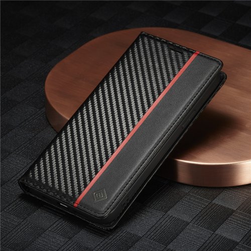 Zdjęcie Etui ze skóry PU z włókna węglowego do iPhone'a 15 16 Pro 14 13 12 11 XS Max 16E XR 8 7 Plus SE Mini...