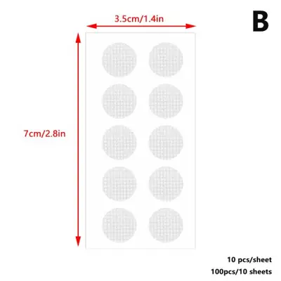 Image de Stickers Invisibles pour Oreilles Étirées - 100 Pièces