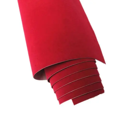 Image de Film Vinyle Velours pour Voiture - Noir & Rouge