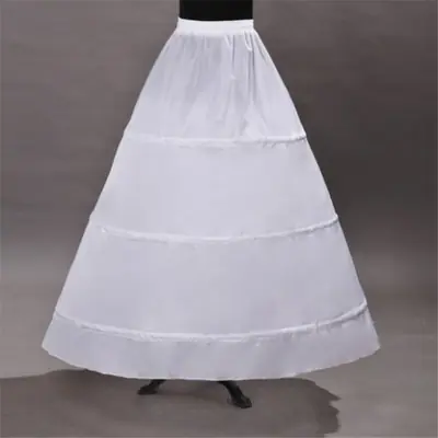 Jupon de Mariage Long en Crinoline - Noir & Blanc