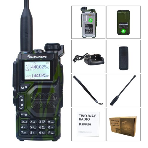 Immagine di Walkie Talkie Quansheng UV-K5 Camouflage – VHF/UHF 50-600 MHz