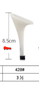 Beżowy 8.5cm kolczasty