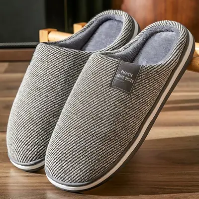 Image de Pantoufles Hommes Confort & Luxe - Mousse Mémoire de Forme