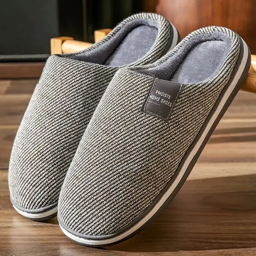 Image de Pantoufles Hommes Confort & Luxe - Mousse Mémoire de Forme