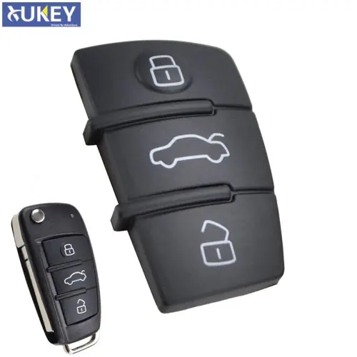 Image de Coque de Clé Voiture pour Audi - Remplacement 3 Boutons