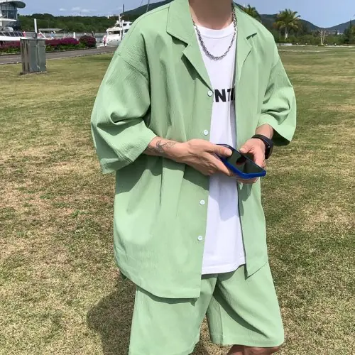 Image de Tenue Homme Été - Chemise + Short Décontracté