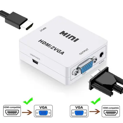 Image de Convertisseur HDMI vers VGA avec Audio - HD 1080p