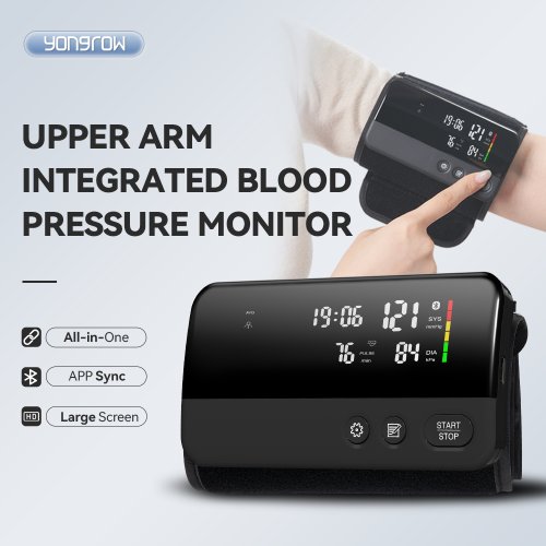 Immagine di Tensiomètre Digitale Portatile con Schermo Grande, Monitor della Pressione Arteriosa e Frequenza Cardiaca, Ricaricabile con App per Smartphone