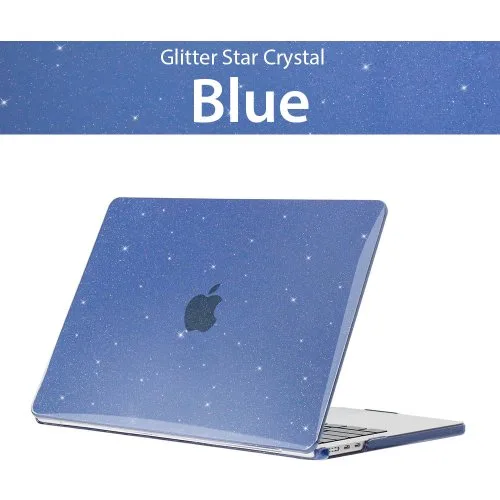 Glitter ster blauw